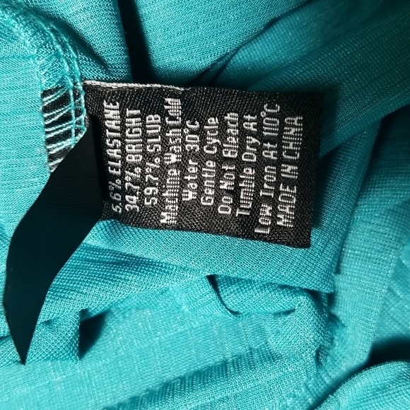 Papa Vancouver Women's Blouse Loose Fit Button Down Flowing  Blue - Picture 7 of 8